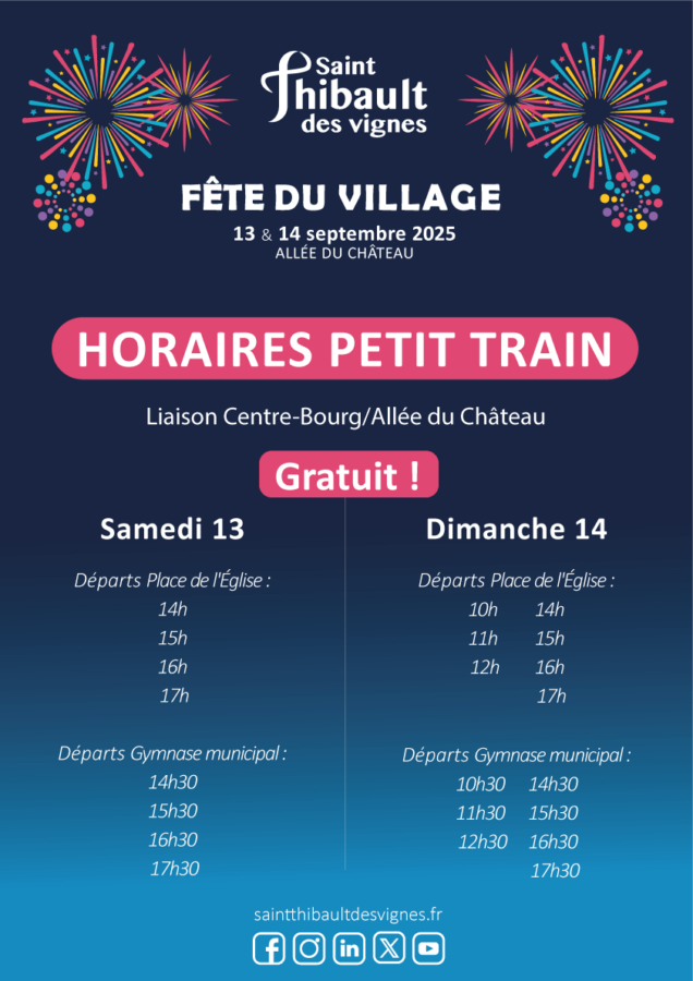 Horaires Petit train