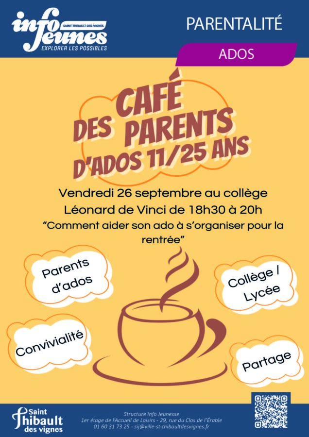 Café des parents SIJ Saint-Thibault-des-Vignes