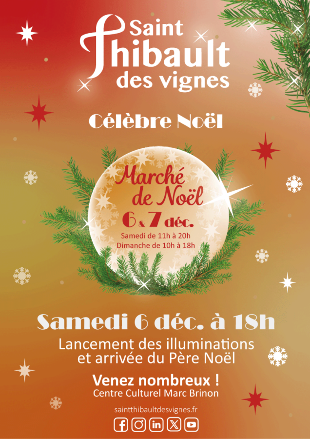 Marché de Noel 2025 Saint-Thibault-des-Vignes Marché de Noel 2025 Saint-Thibault-des-Vignes