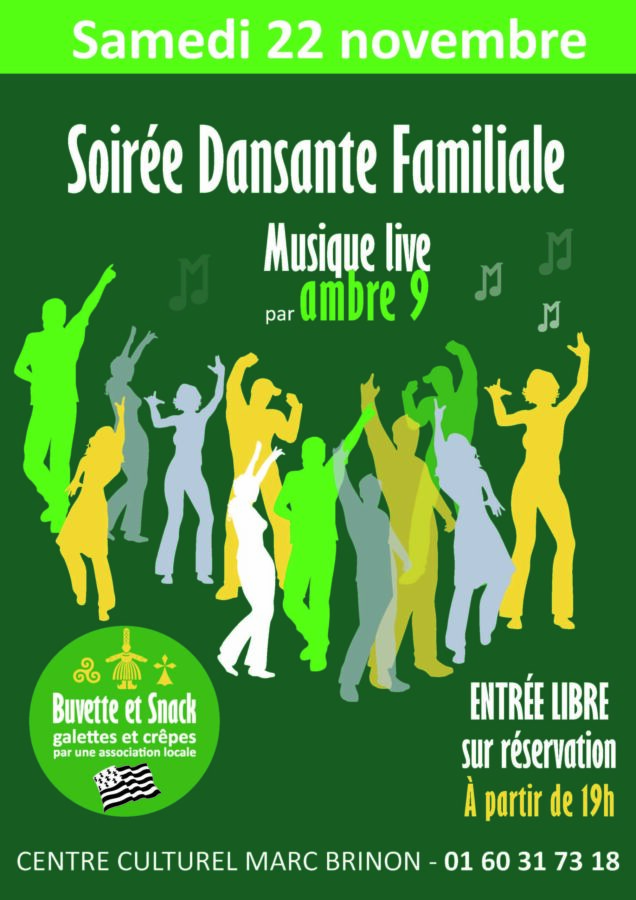 Soirée dansante Bretagne Saint Thibault des Vignes