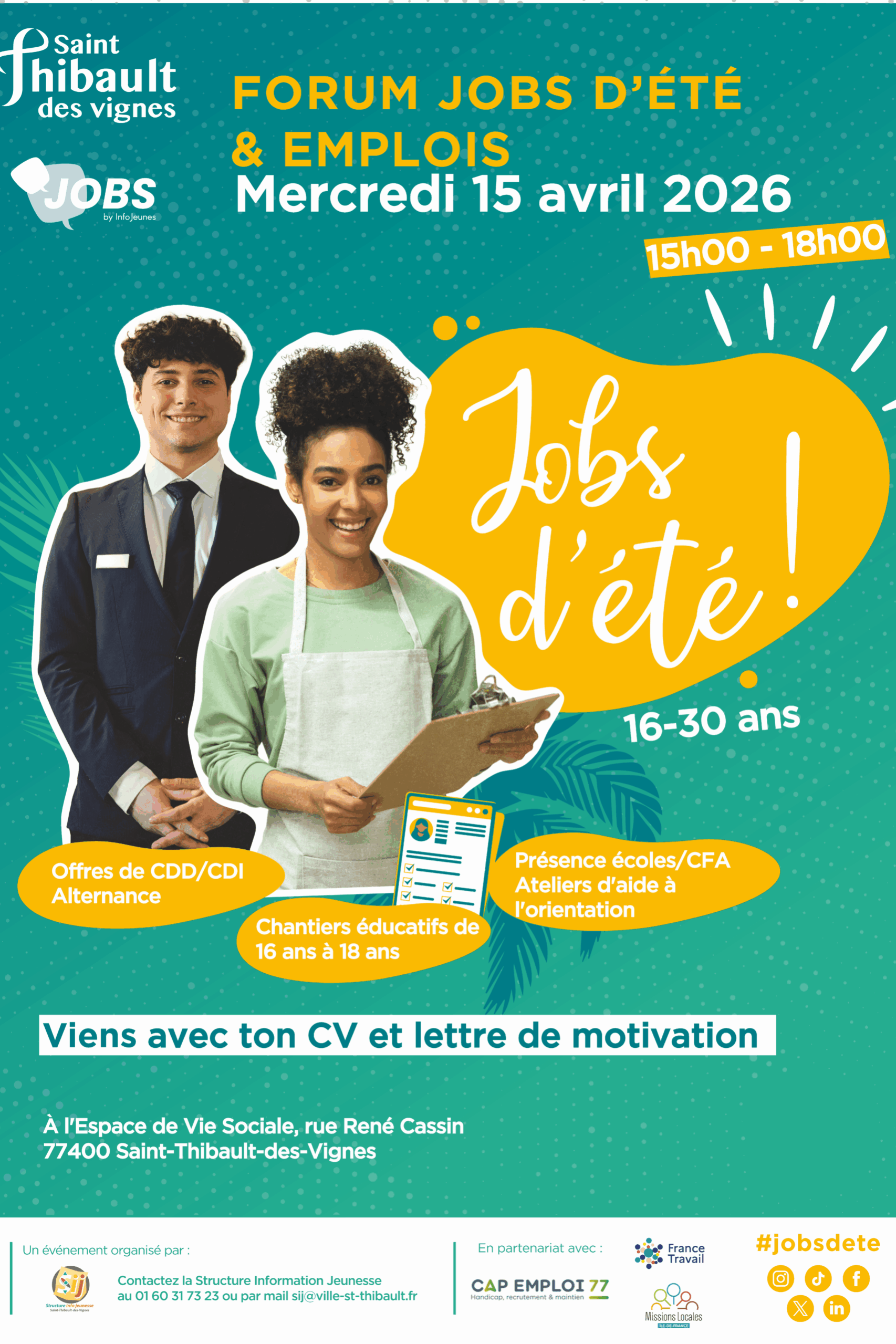 Jobs été STV 2026